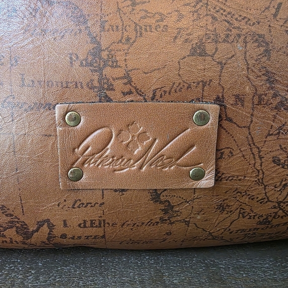 Patricia Nash Benvenuto European Map Tote  100% Full Grain Leather - Picture 2 of 15